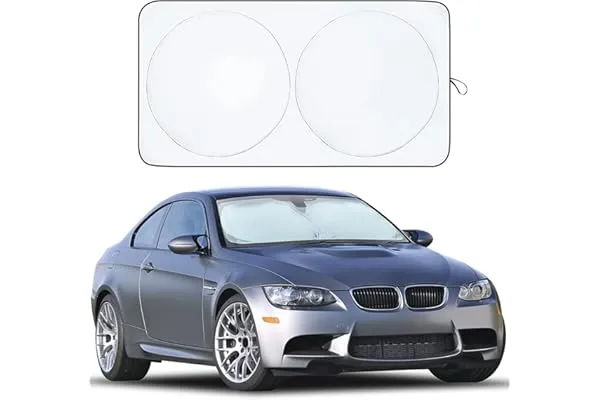EcoNour Car Windshield Sunshade | Blocks 99% Heat & Keeps Interior Cool | Universal Fits Cars, SUVs, Trucks | Automotive