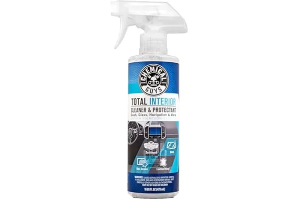 Chemical Guys Total Interior Cleaner & Protectant Interior Cleaner, Cleans & Protects Leather, Vinyl, Plastic, Rubber, G