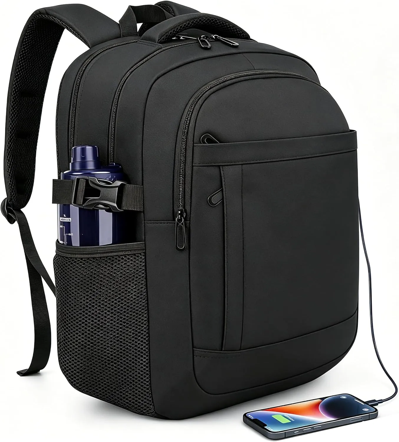 DEYACE Laptop Backpack 17 Inch Large Computer Bag for Men with USB Charger Port 18x14x8 Flight Approved Personal Item Travel Laptop Backpacks